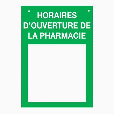 Horaires d'ouverture Pharmacie Gasnier.